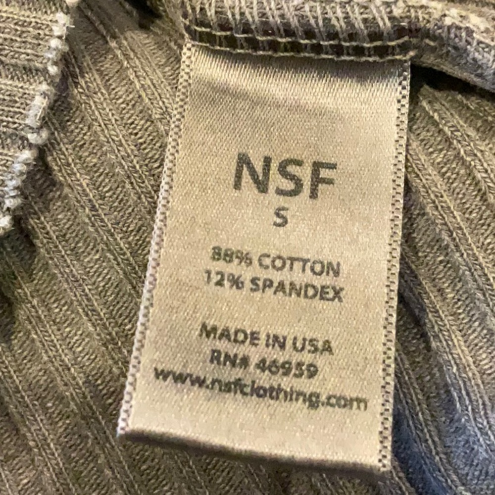 NSF Lin Rib Snap Front Cardigan - Picture 8 of 9
